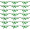 20pcs Green Strawberry & Watermelon Support Frames 3-Leg Fixed PVC Plant Racks Open Grid Drainage Design for Berries Patio