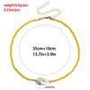 Baroque Simulated Pearls Necklace Short Clavicle Chain Necklace Bohemia Jewelry Dainty Clavicle Chain for Women Girl