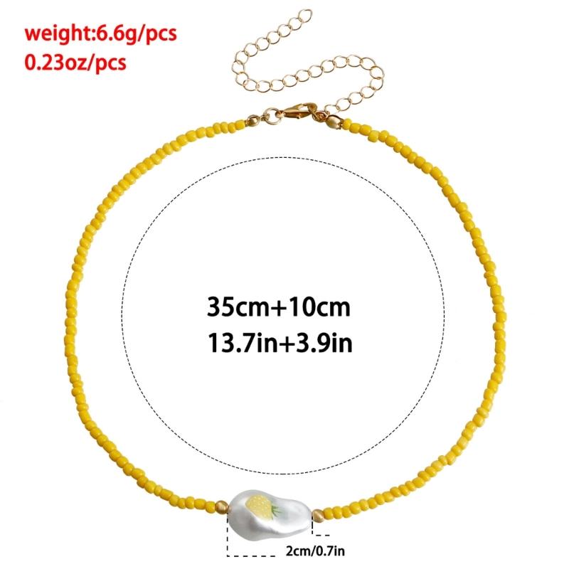 Baroque Simulated Pearls Necklace Short Clavicle Chain Necklace Bohemia Jewelry Dainty Clavicle Chain for Women Girl
