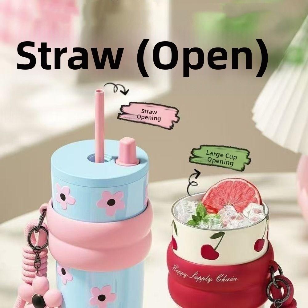 Stainless Steel Vacuum Thermos Cup Fashion Coffee Mug Convenient Insulation Cup  Travel