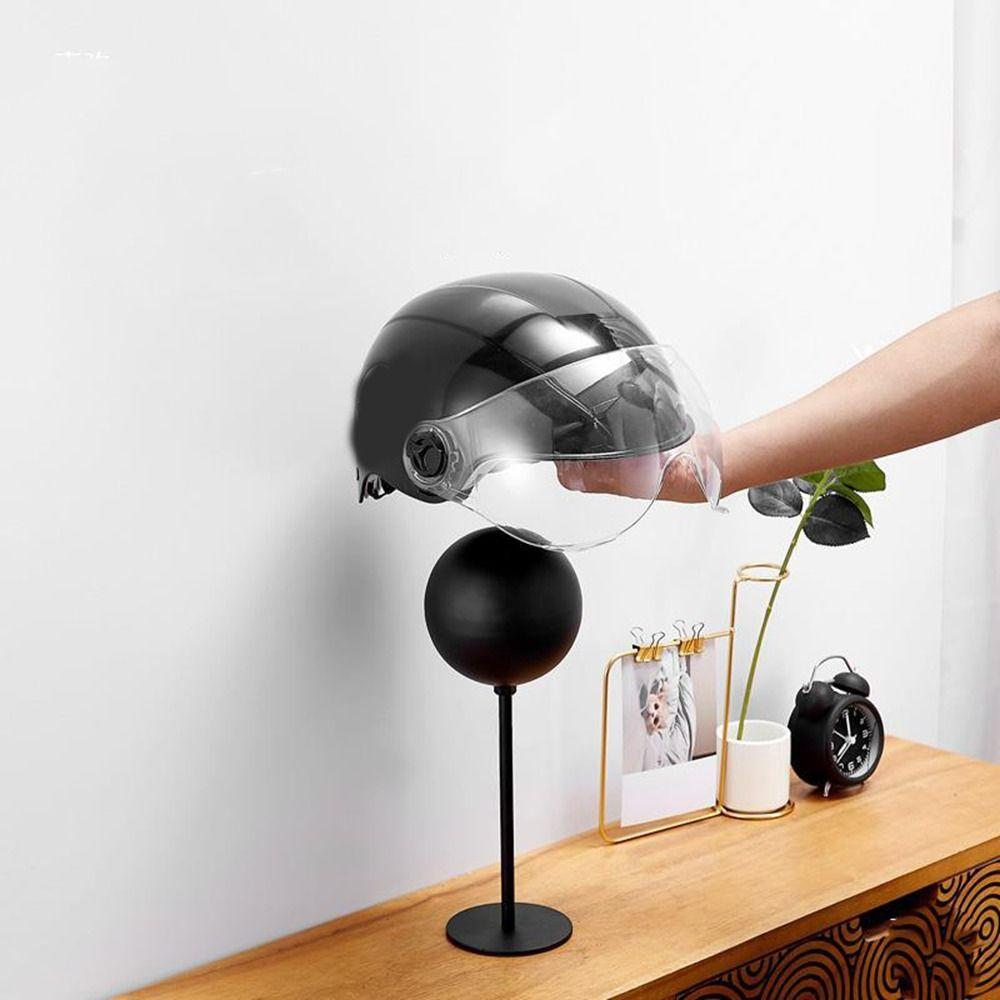 Space Aluminum Motorcycle Helmet Rack Wall Mounted Helmet Holder 180° Rotation Helmet Hanger  Coats