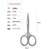 Eyebrow & Nose Hair Trimmer, Round Head Stainless Steel Scissors, Nail Clippers, and Dead Skin Beauty Tools