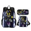 Murder Drones Round Front Bag Backpack Pen Bag Shoulder Bag 3Pcs Set Versatile  Boy or Girl School Birthday Best Gift