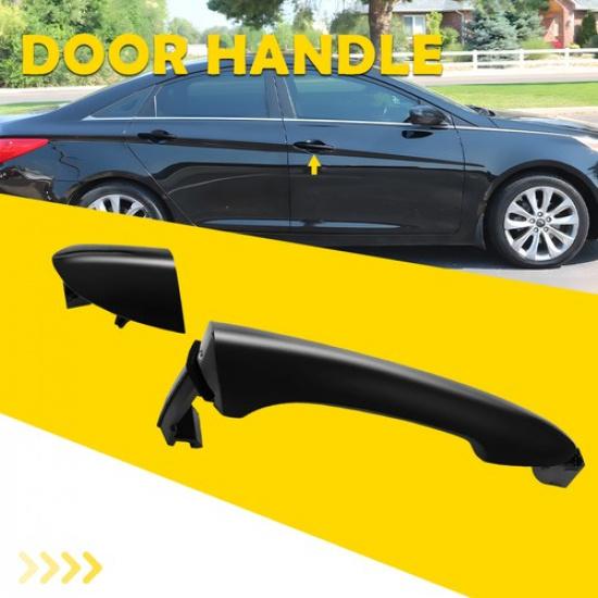 

For 2011-15 Hyundai Sonata Outside Front Door Handle Right Side Primed Black EXV