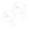 2PCS Flower Plant Support Stand Iron Climbing Frame for Home Garden Round   Design
