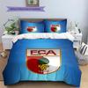 FC Augsburg Pattern Bedding Quilt Set  Home Decoration  Gift (1 * Duvet Cover + 2 * Pillowcase  Without Core).xwn