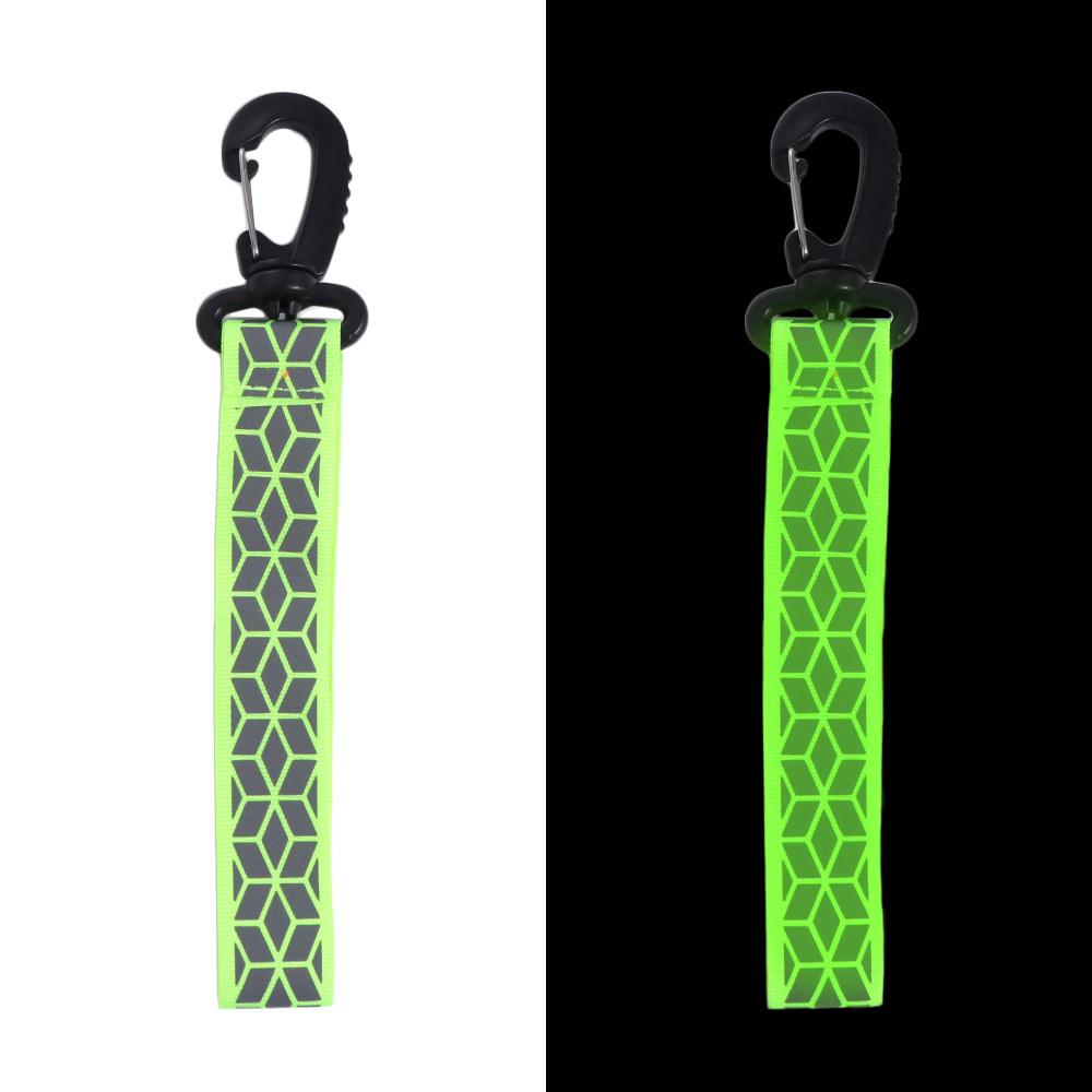 Leichter reflektierender Rucksackanhänger Reflektierender Effekt Reflektierende Gurte Kleidung Schlüsselanhänger