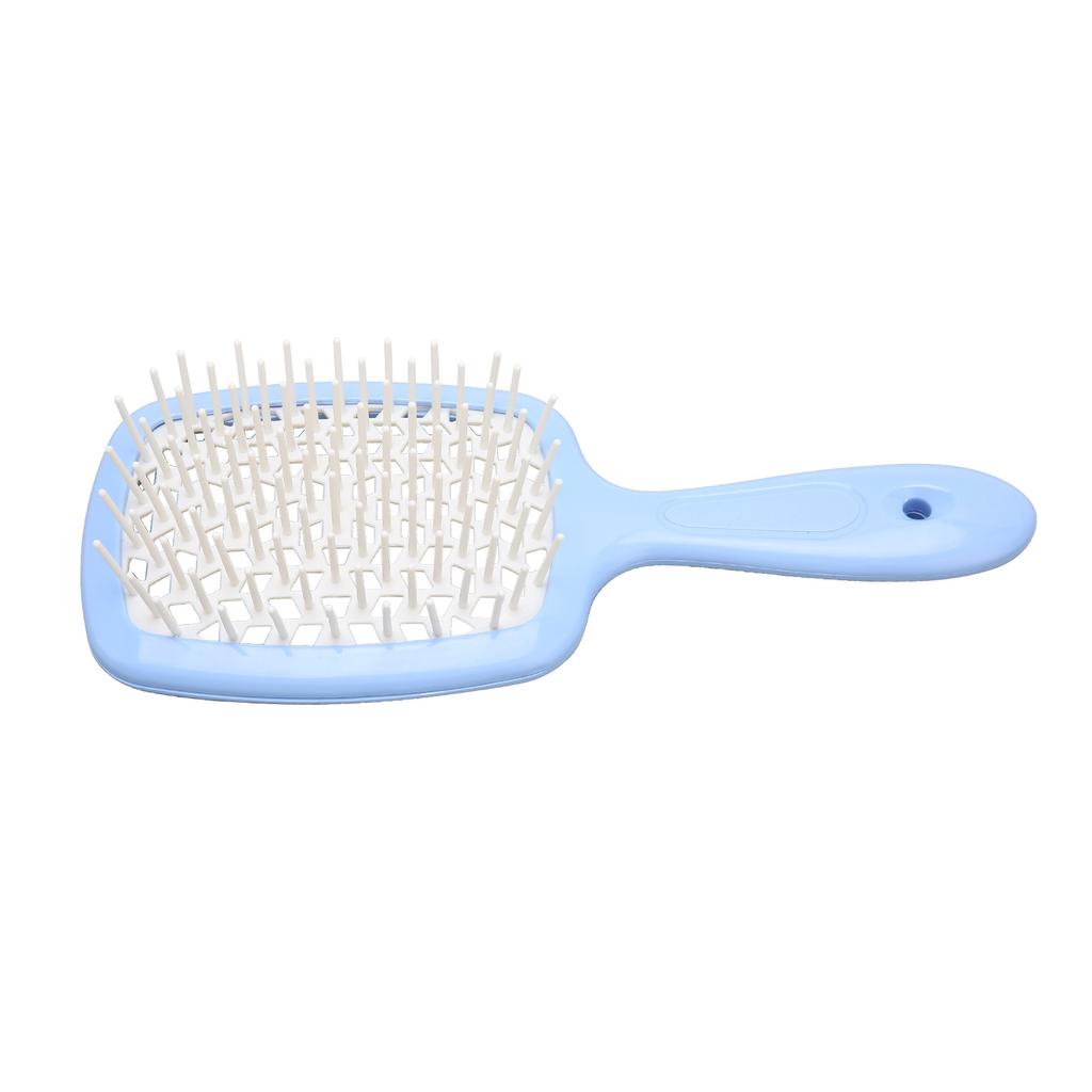 Detangler Hair Brush Quick Dry Massege Scalp Vent Hollow Out Hair Brush for Wet and Dry Hair Blue