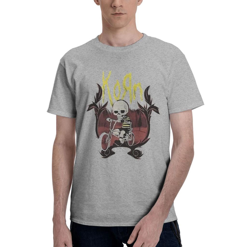KORN RIDING THE HOOD 100 Cotton Casual Breathable Confortable Cute Designer Clothes Men Men TShirt