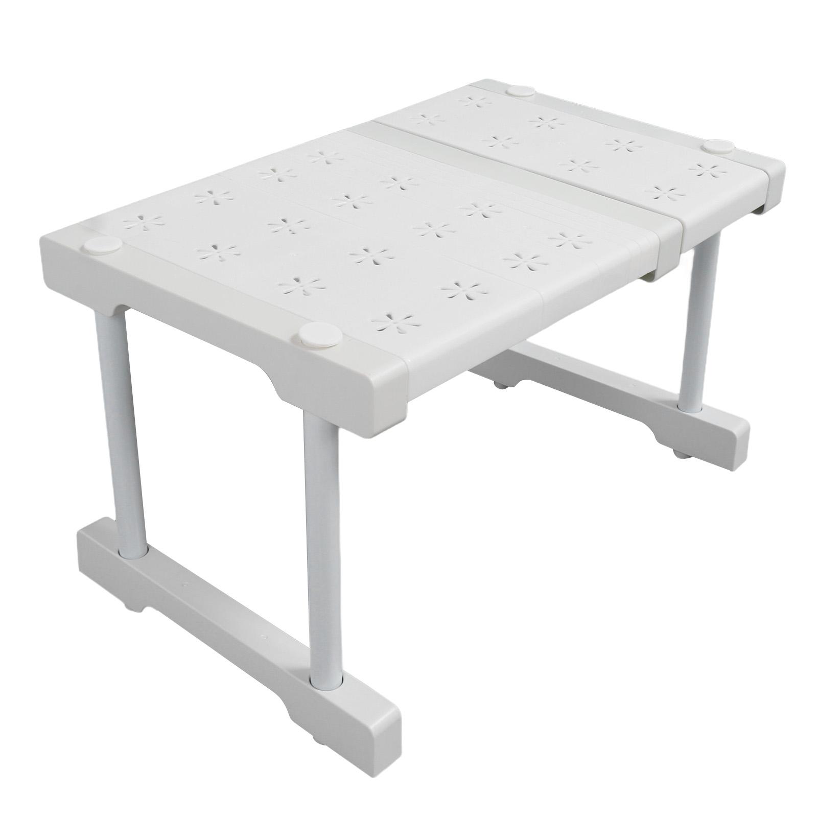 

Expandable Closet Shelf Organizer Adjustable Space Saving Wardrobe Sink Tension Shelf 24cm Width 22cm Height Length 27-38cm / 10.6-15in