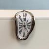Retro Minimalist Distorted Roman Numeral Wall Clock - Silent Clock for Home, Bedroom & Living Room
