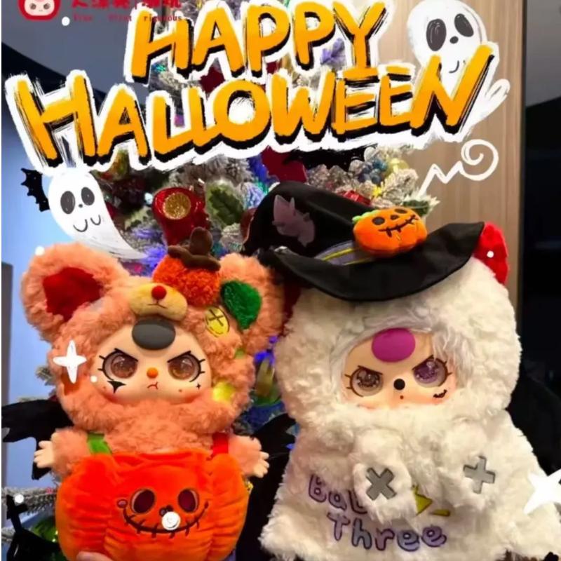 Genuine Baby Three Halloween Limited Series 400% Plush Blind Box Kawaii Trendy Cute and Exquisite Ornaments Halloween Gifts