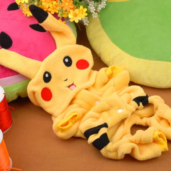 Cartoon Pikachu Halloween Pet Costume Dog Clothes Puppy T-shirt Vest Apparel