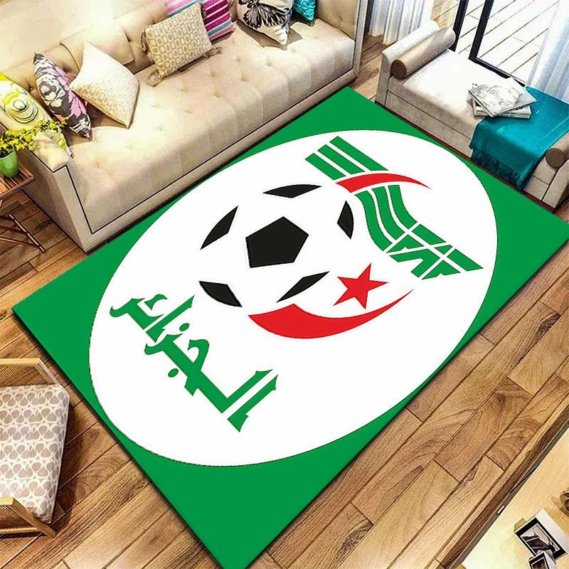 Algeria National Football Carpet Rug for Living Room Bedroom Home Sofa Decoration,Kids play Non-slip Floor Mat