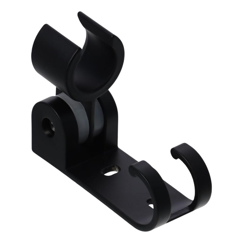 Adjustable Shower Arm Black Cradle Wall Mounted Durable Shower Holder Bracket Shower