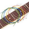 Alice A407C Bunte Folk-Gitarrensaiten: Komplettes Set von 6 Saiten mit Zubehör.