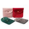 Corner Buckle Multifunctional Simple Women Jewelry Bag Velvet Storage Bag Necklace Jewelry Case