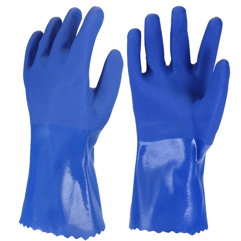 Durable Waterproof Summer Plastic-Coated Rubber Gloves: Thickened, Puncture-Proof, Oil-Resistant for Fish Handling
