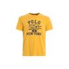 Polo Logo Print Crew Neck Short Sleeve T-Shirt Men Tops Yellow 710791581-001