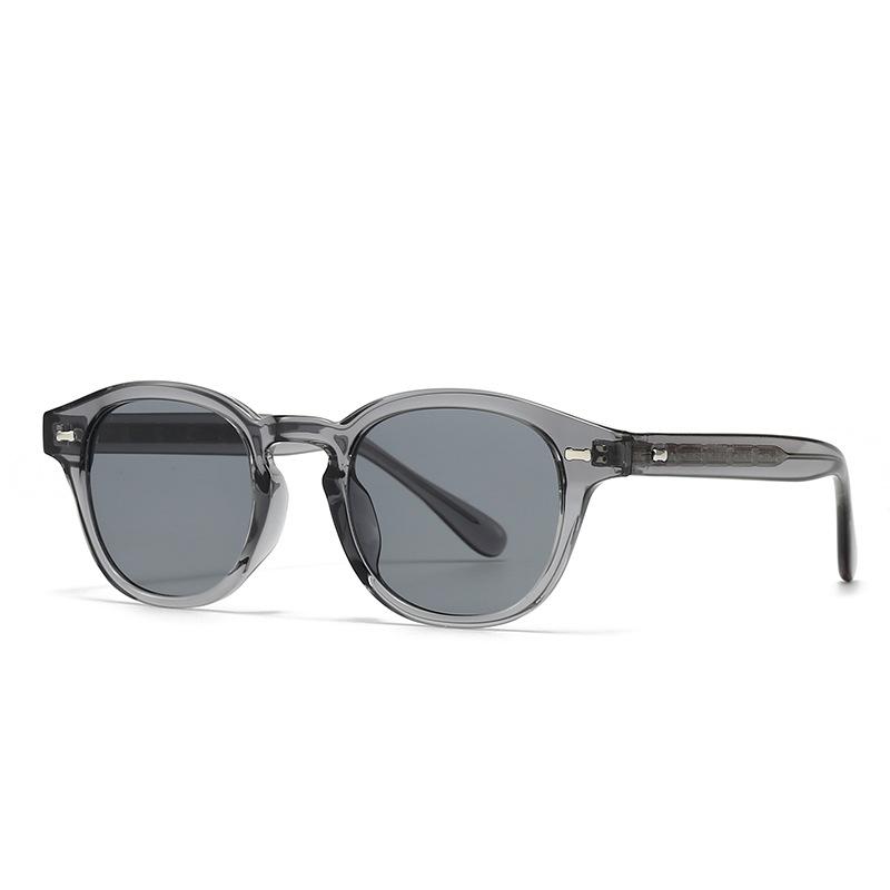  Quality Ins Popular Fashion Women Luxury Sunglasses Round Punk Retro Rivets Shades UV400 Sun Glasses