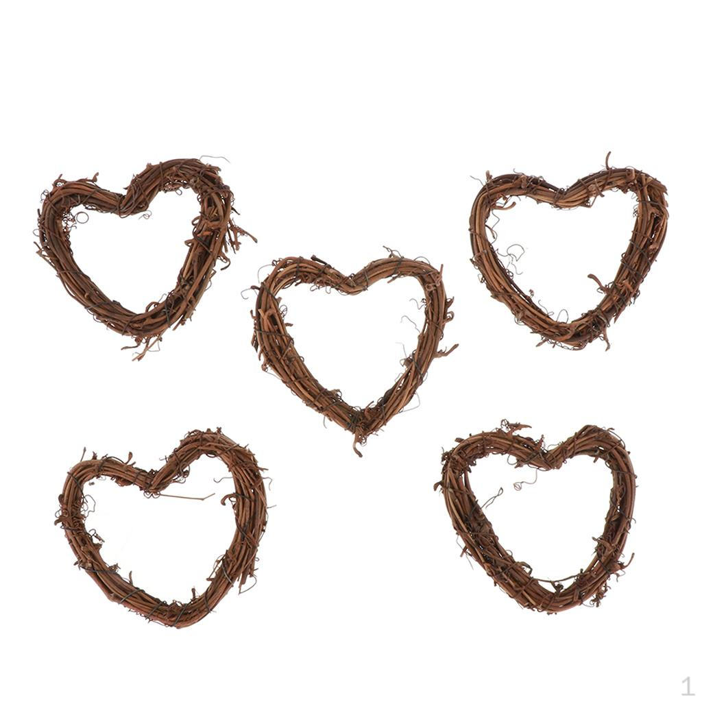 

Плетеное Ротанговое Венок /Сердце/ для дома и сада Украшение для дерева love heart