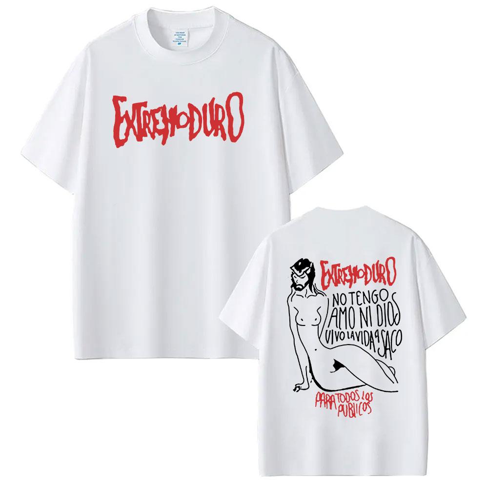 Rock Band Extremoduro Tour 2026 T Shirt Unisex's Clothing Hip Hop Punk Short Sleeve T-shirts Y2k Unisex High Quality Cotton T-shirt