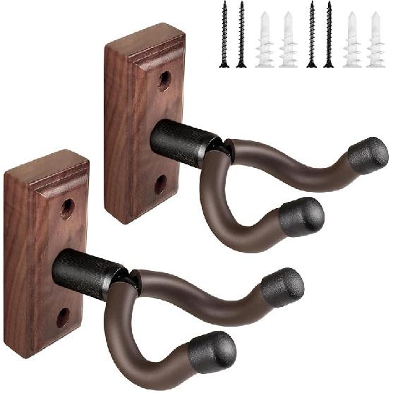 DIDA Guitar Wall Mount, Guitar Hanger, Silicone Pad, U-Shaped Guitar Wall Hanger Mount, Rotatable Guitar Holder Hook Stand Wall for Acoustic,