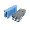 USB 3.0 Typ A Samec Samec Na Samec Samec Adaptér Konvertor Konektor USB 3.0 AM To AF Coupler pro kabel notebooku Prodlužovač modrý