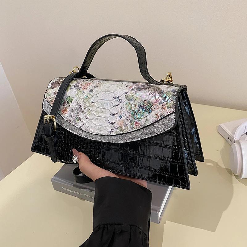 

Роскошная женская кожаная сумка через плечо с рисунком рыбьей чешуи, модная женская сумка