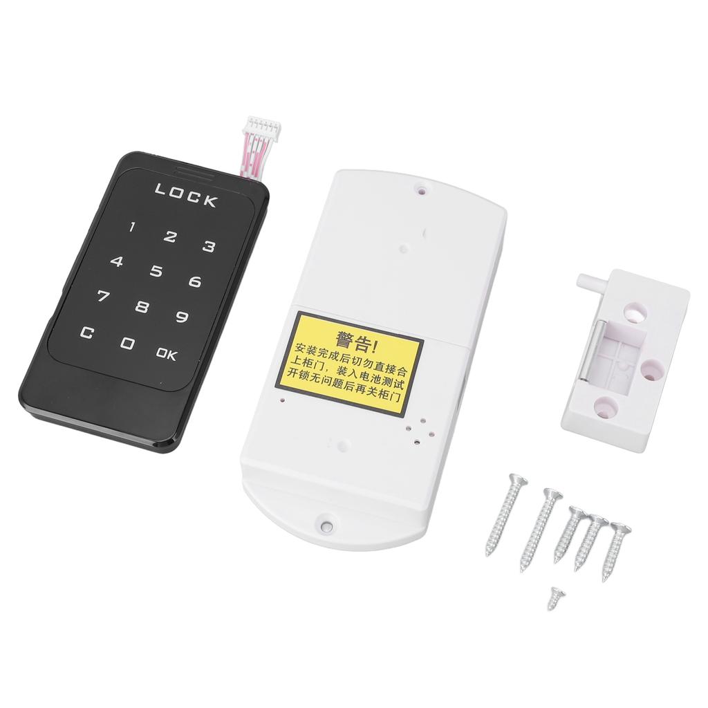 Digitales elektronisches codiertes Schrankschloss Smartes Passwortschloss Touch-Tastatur Garderobe Aktenschrankschloss für Zuhause Büro