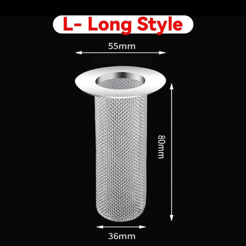 Stainless Steel Sink Drain Strainer Bathroom Sink Bathtub Shower Floor Drain Filter Mesh Basket Anti-Clog Hair Catcher Net