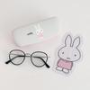 GreenFlash Miffy Glasses Case Cloth & Set, Gray, BM-462