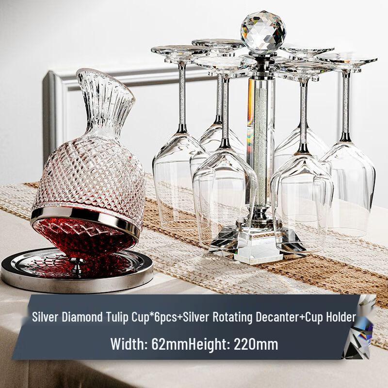 Luxury Crystal Wine Decanter & Goblet Set