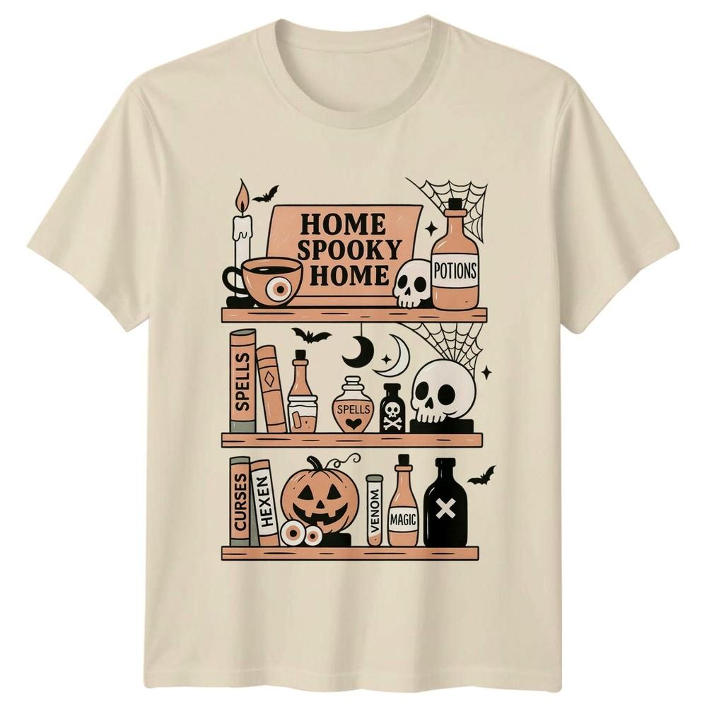 Home Spooky Home Unisexs TShirt Witchcraft Halloween Gift For Her