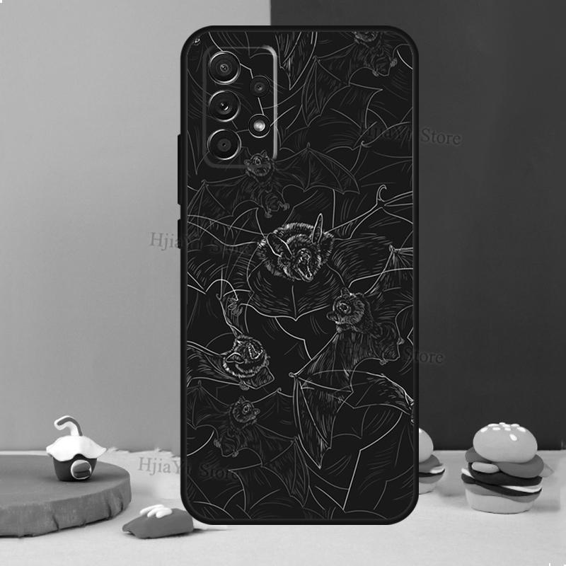 Goth Vampire Bat Gothic Case For Samsung A54 A34 A14 A13 A23 A33 A53 A73 A51 A71 A72 A12 A22 A32 A42 A52 Back Cover