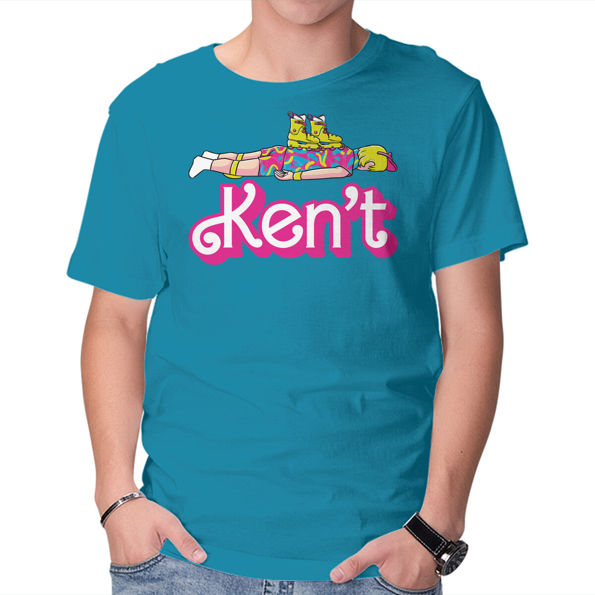 Unisex Crew Neck T-Shirt Ken t Graphic Short Sleeve Casual Tee S