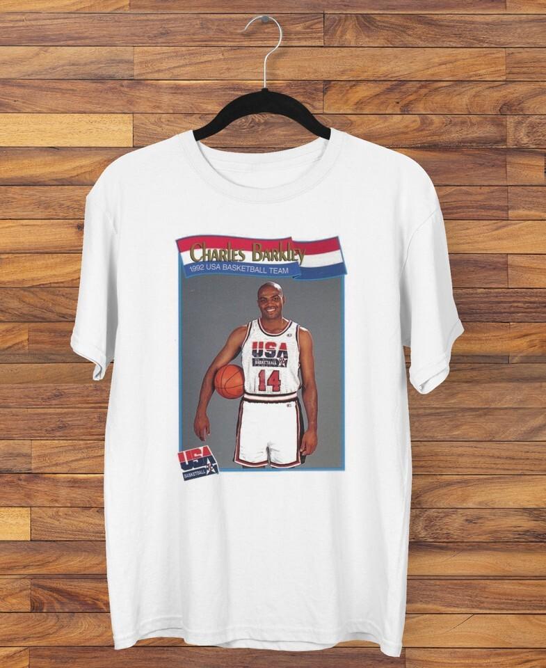 Charles Barkley Card Men Tshirt White Tee All Sizes S5XL JJ4302 Unisex T-Shirt L