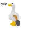 Lovely Gift for Friends Mini Garden Duck Figurine, Cute Farm Dolls, Small Desktop Home Office Decor Car Dashboard Figurines, Micro Landscape Ornaments