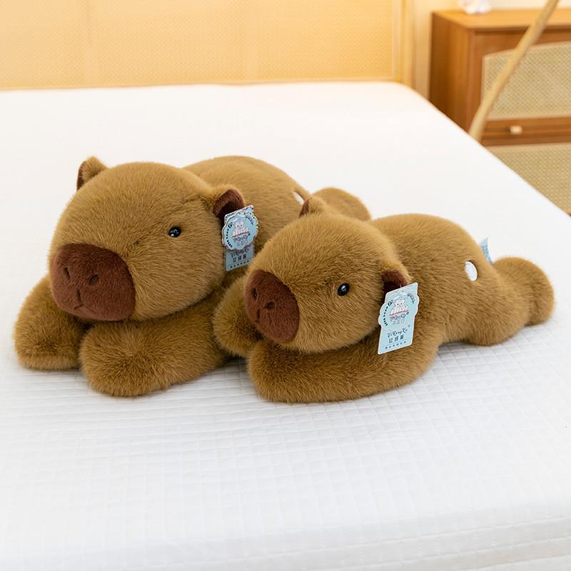 Capybara Plush Toy Cute Cartoon Stuffed Animal Kids Sleep Pillow Home Decor