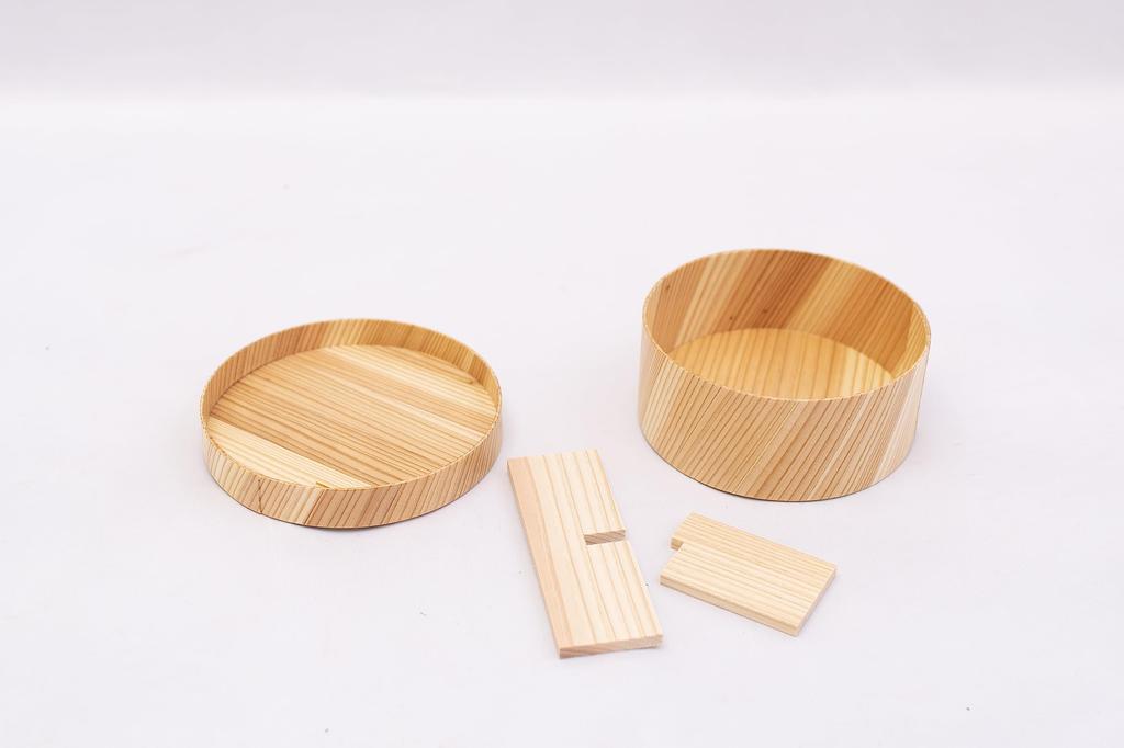 Try Wood Magewappa Bento Box In Hita Round Diameter X Height 6cm Japanese Modern Bento Box (Made Japan/Using Cedar) 14.5
