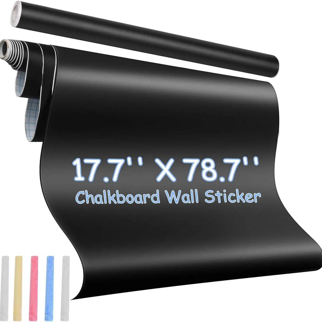 Blackboard Wall Stickers Blackboard Wallpaper Large Blackboard Contact Paper Roll Kdgself-adhesive Diyreusable Erasable Stickers