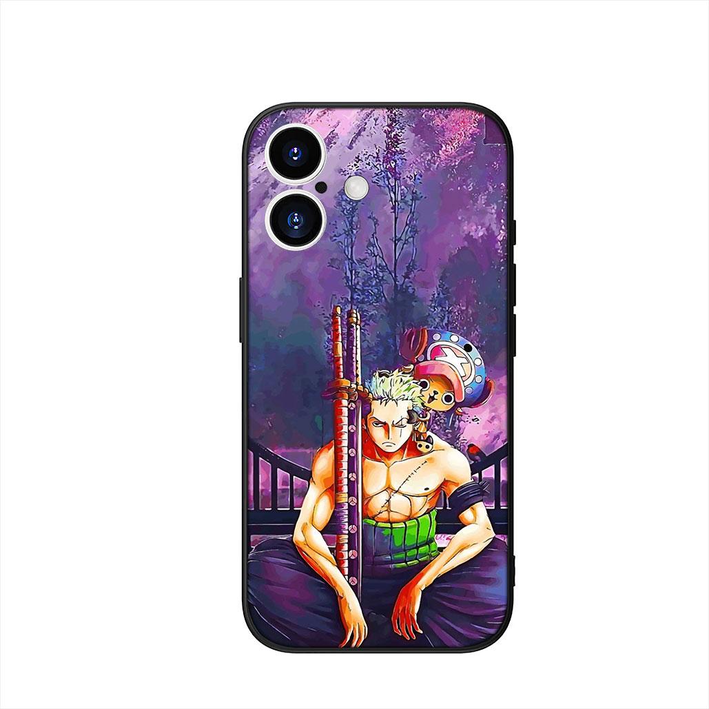 

One Tony Chopper Pieces Luffy Zoro Phone Cover Case for Apple iPhone 16 15 14 Plus 13 12 Mini 17 Pro Max + 16E Air 16+ ProMax iPhone 16 Plus