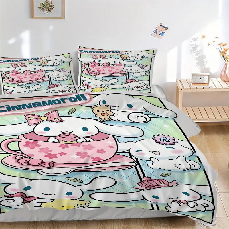 

3 шт. Комплект постельного белья Cinnamoroll: Идеально подойдет для спальни или гостевой комнаты.. Мягкий и удобный, без стержня yy251009212 135x200cm