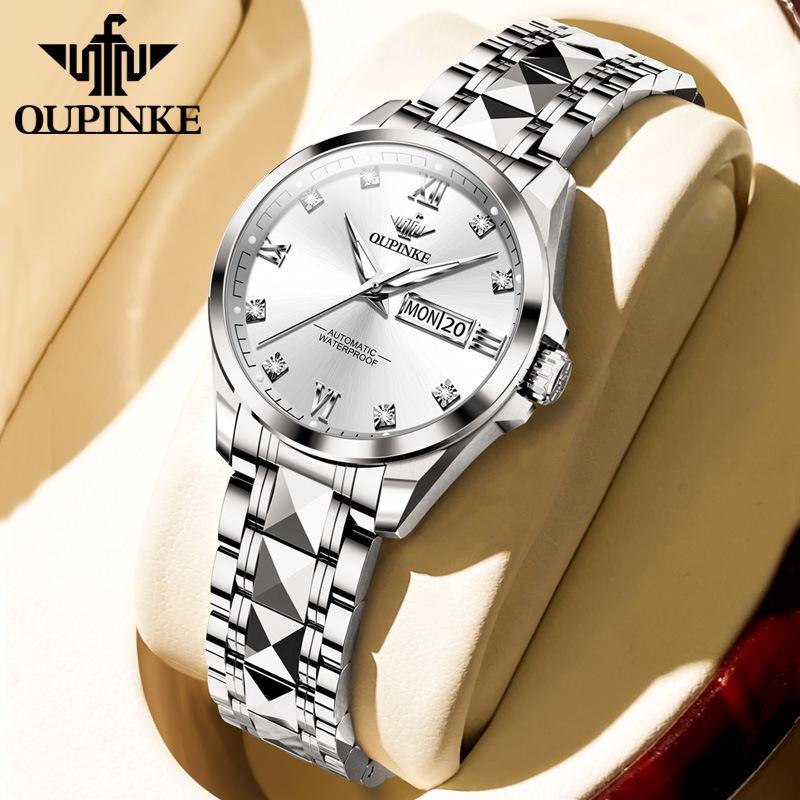 

Oupinke Women s Luminous Waterproof Automatic Mechanical Watch