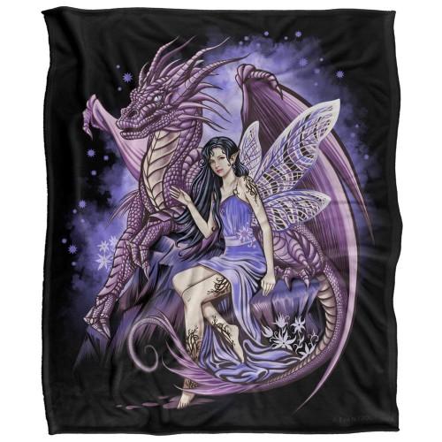JQ Licensing Protectors of The Realm Silky Fairy & Dragon Supersoft Blanket