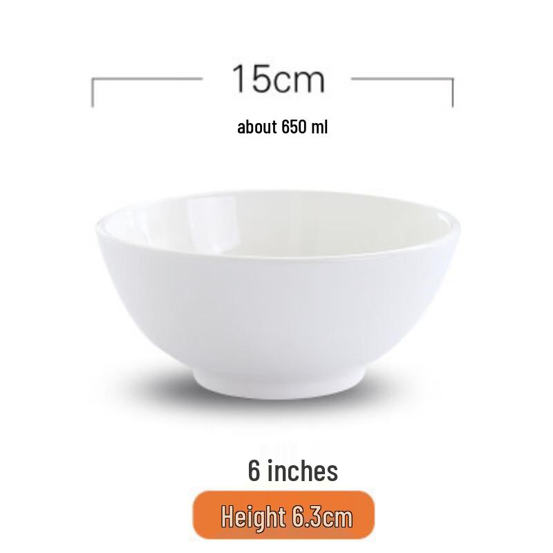 

White Ceramic Multi-purpose Dining Bowl
