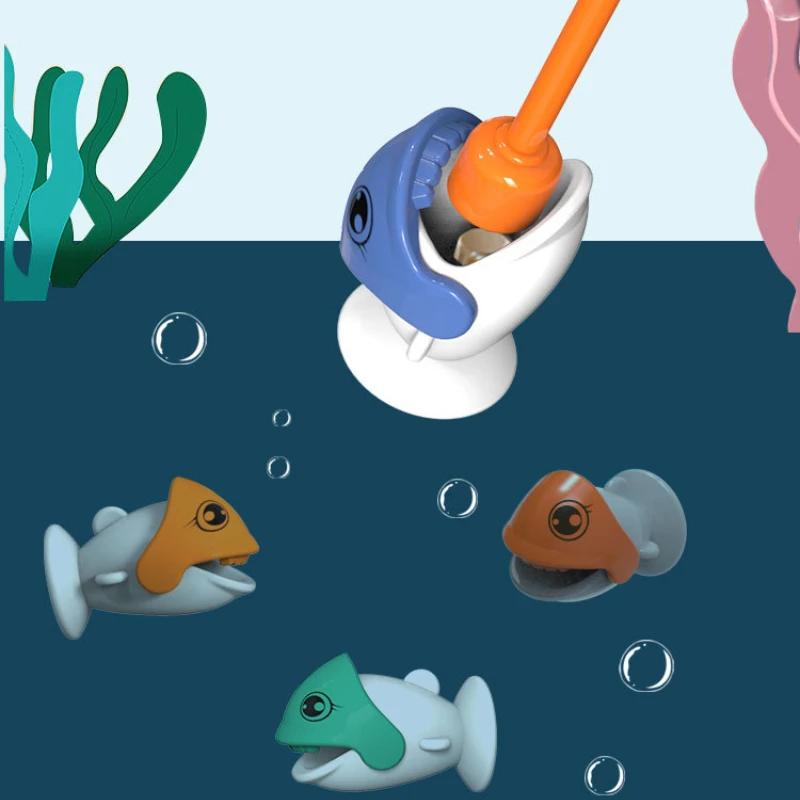 Non-Toxic Dinosaur Simple Magnetic Fishing Toys Play Rod Game Toys For Children Baby Montessori With Rod Kids Educational Rotating Gift