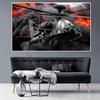 AH-64 Apache Canvas Painting Aviation Print Helicopter Decor Flames of War Wall Picture Posters and Prints for Living Room Decor