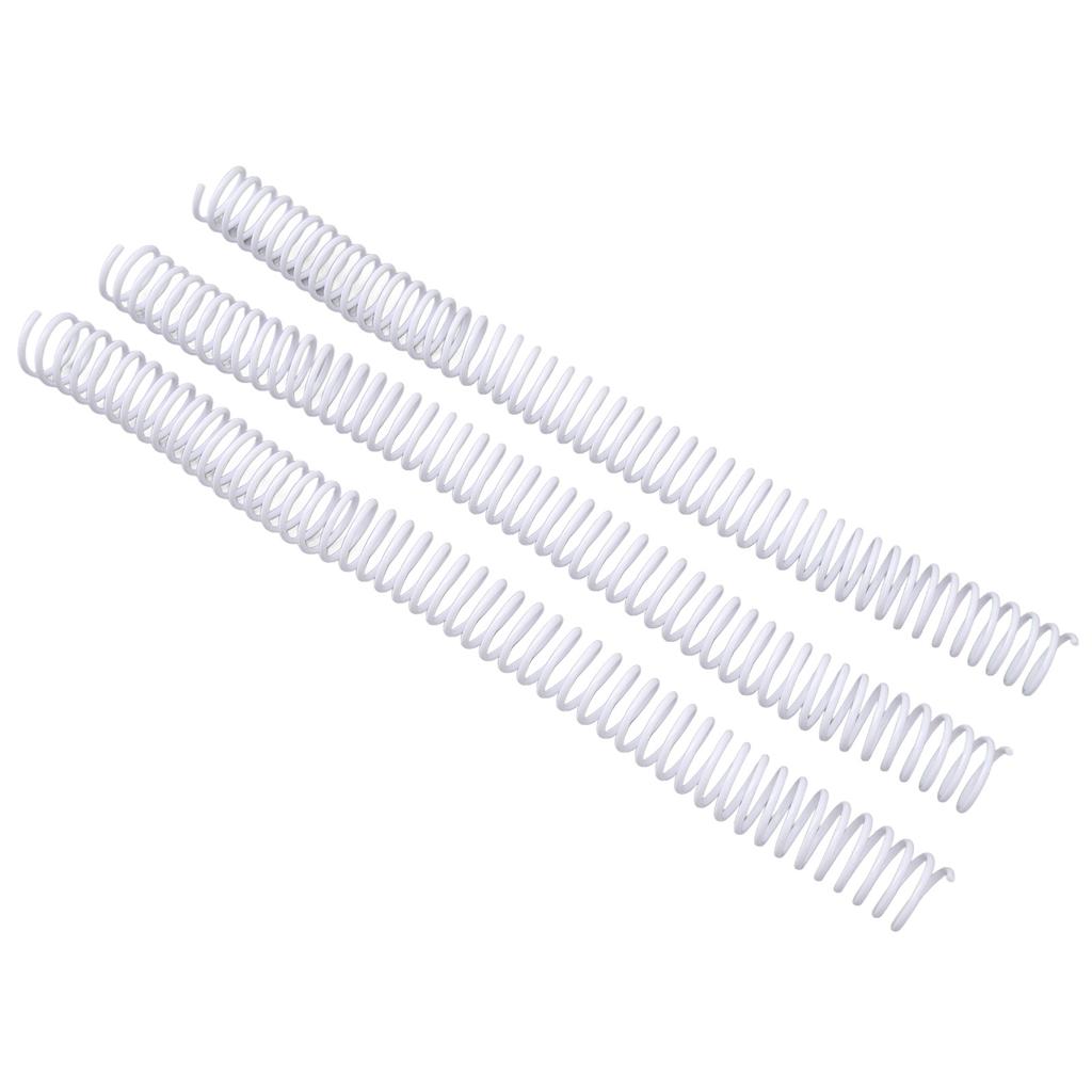 50 Pcs Spiral Binding Coil 19mm Diameter 48   4:1 Pitch 170 Sheet Capacity   Binding Spine