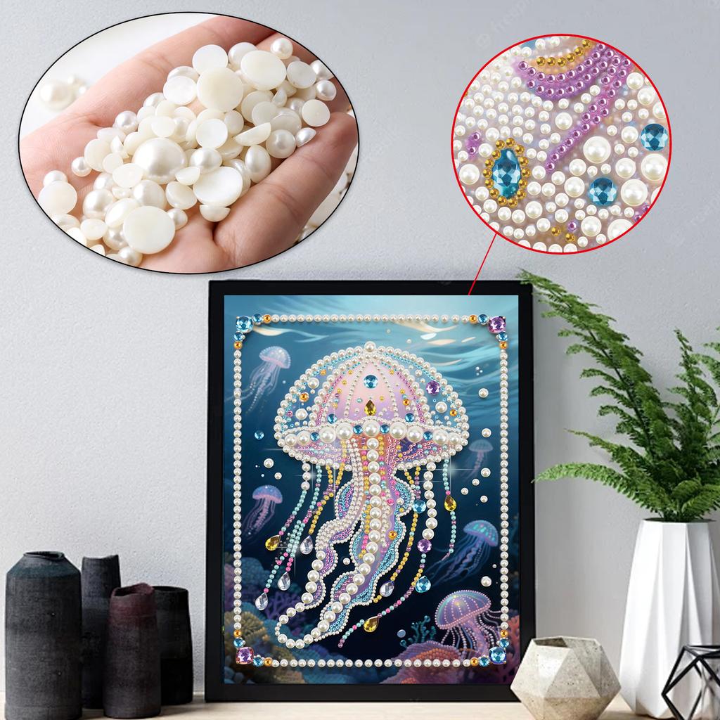 Dream DIY Partial Diamond Pearl Painting Art Kits 30x40cm Pearl Art Painting Special Shape for Adults/Beginners Gift Home Decor